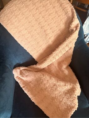 Furry Dusty Pink Body Pillow Cover